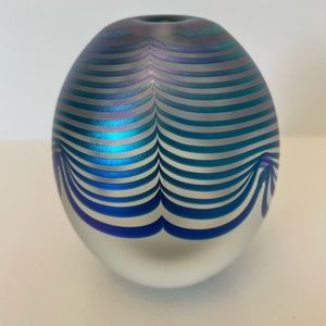Vintage Eickholt Iridescent Glass Art